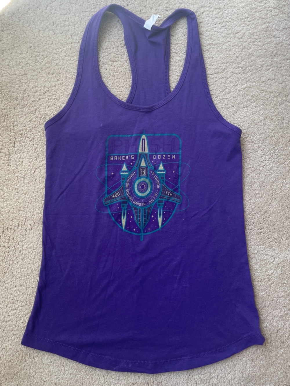 Phish 2017 Baker’s Dozen Madison Square Garden Purple Graphic Racerback Tank Top